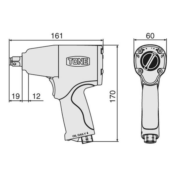 入荷待ち】AI3120 エアーインパクトレンチ TONE【アウンワークス通販】