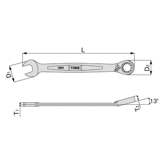 RMR-22 切替式ラチェットめがねレンチ