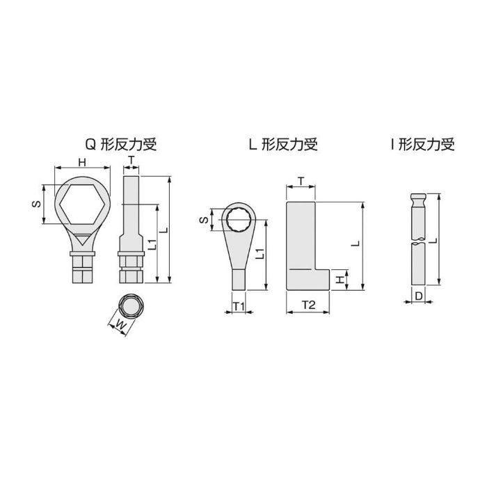 入荷待ち】5QH ナットランナー(シンプルトルコン)用反力受 TONE