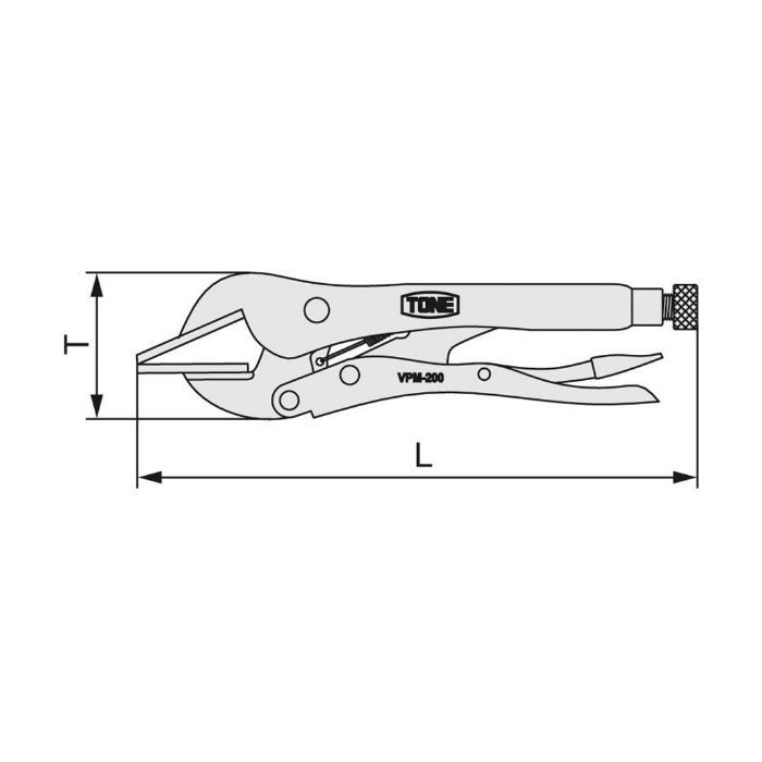 即納 TONE グリッププライヤ 鈑金用 VPM200 discoversvg.com