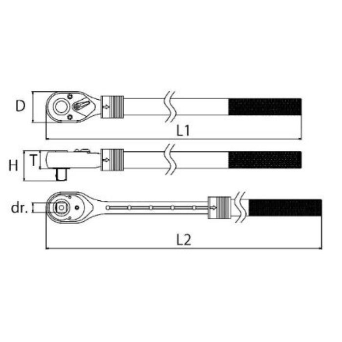 入荷待ち】RH4EH 伸縮ラチェットハンドル（ホールドタイプ） TONE