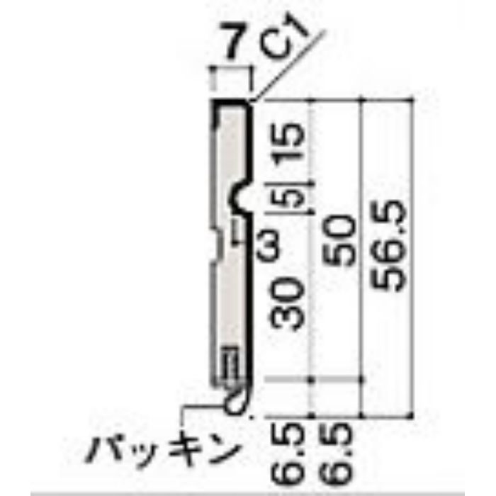 MT7009-11TH 巾木J[気密]（MDF基材）7mm モノホワイト 10本／ケース 大