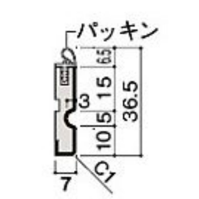 MT7029-38MA 回り縁J[気密]（MDF基材）7mm ライトオーカー 10本