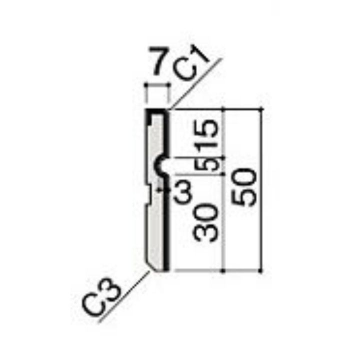 MT7003-18WH-402 巾木溝付（MDF基材）7mm ネオホワイト 2本／ケース【運送会社支店止め指定】