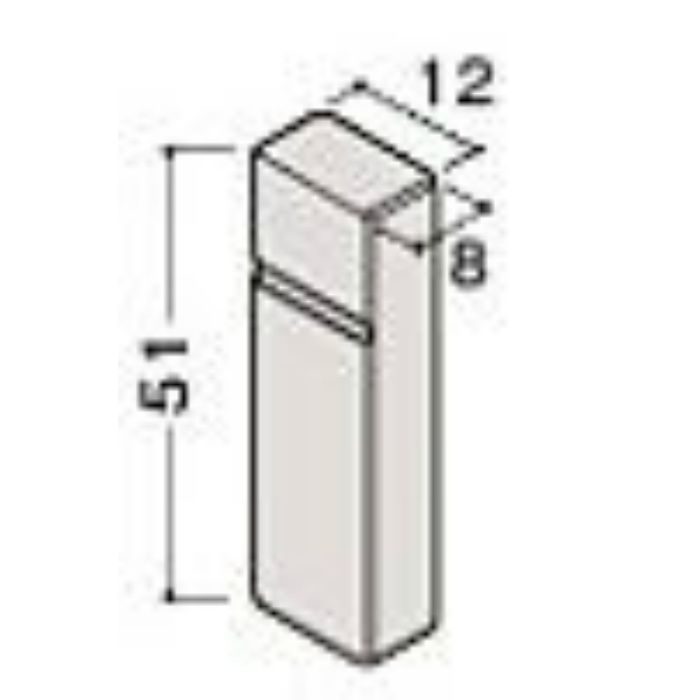 MT7751-WH（R） 巾木エンドキャップ7mm ネオホワイト 5個／ケース 大建工業【アウンワークス通販】