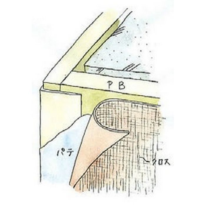 ペンキ・クロス下地材 出隅 ビニール L型コーナー21 ミルキー 2.5m  01014-1【セール開催中】