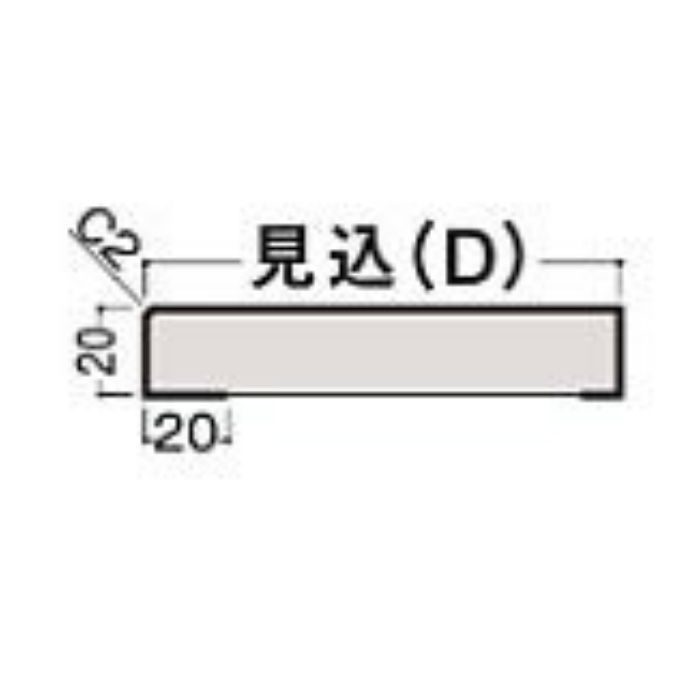 MT7218-09WH 窓枠[I型]固定式（アングルしゃくりなし）MDF基材 ネオホワイト 2本／ケース 3900mm【運送会社支店止め指定】