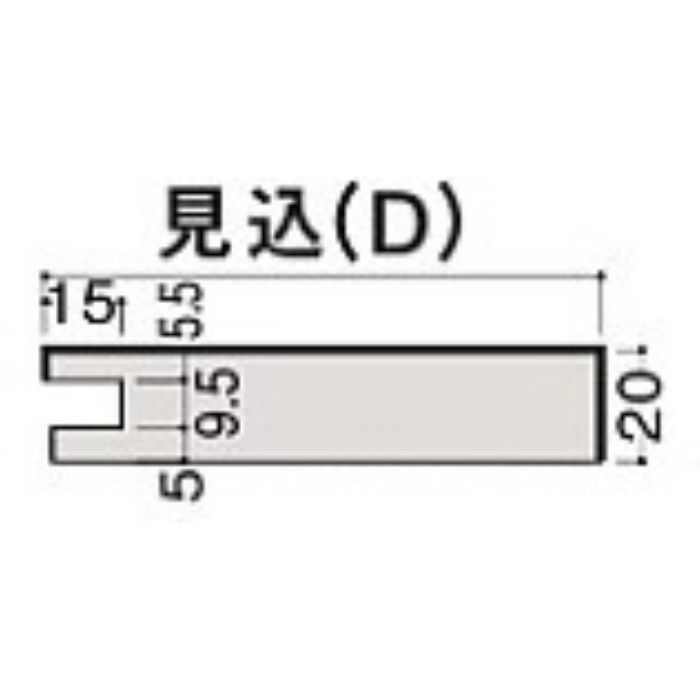 MT7162-69MA 窓枠調整式 ライトオーカー 2本／ケース 3900mm【運送会社支店止め指定】