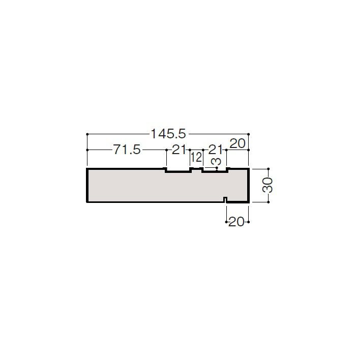 MD3742-562A 窓敷居 ペールベージュ 枠幅145.5mm