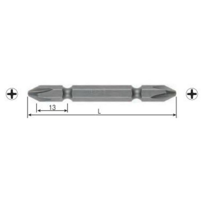 A14 +2X150G 両頭ビット 10ヶ/セット ベッセル【アウンワークス