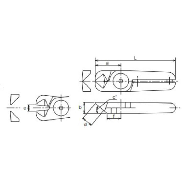 N20HS エアーニッパー 強力切断刃