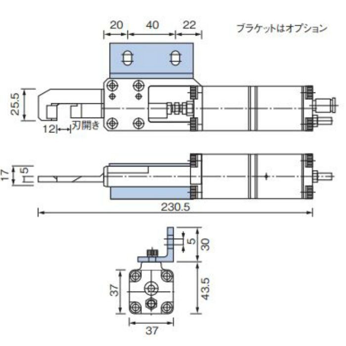 GT-NK10(NK10AJツキ) 突切りエアーニッパー ベッセル【アウンワークス