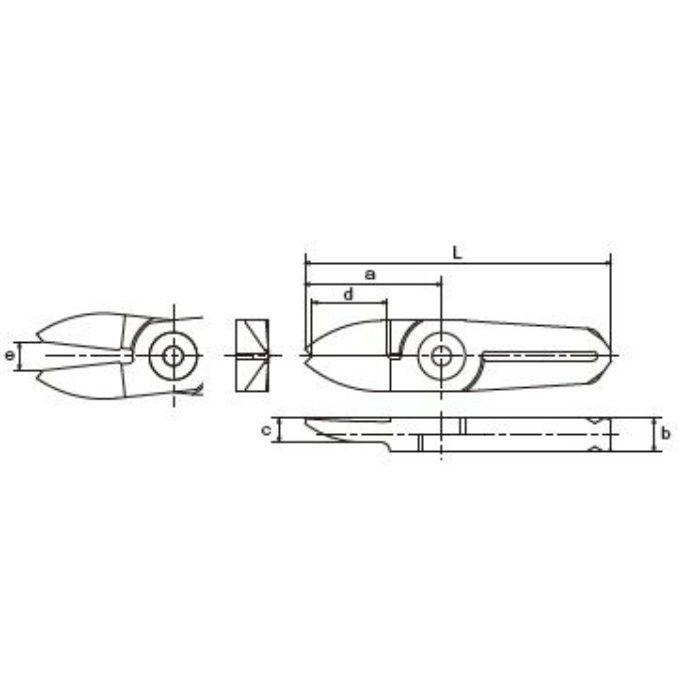 NT05AJV 樹脂用ストレートV字刃