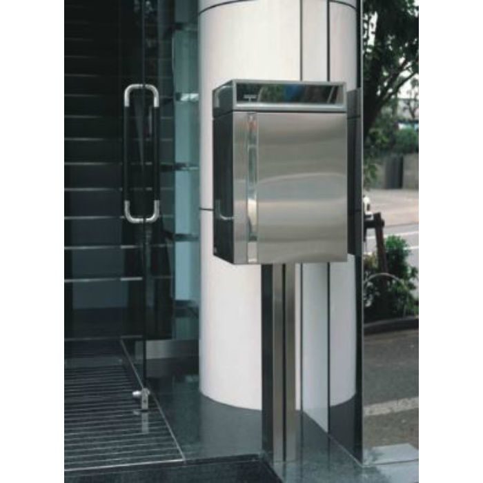MX-101BW MAILBOX 独立大型タイプ郵便受 前入後出 壁貫通