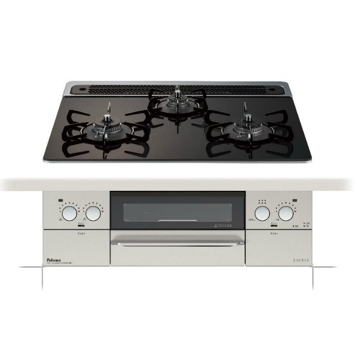 PD-821WS-60GN LP フェイシスシリーズ 水なし両面焼きグリル付3口ガス PD-821WS-60GN LP フェイシスシリーズ 水なし両面焼きグリル付3口ガス