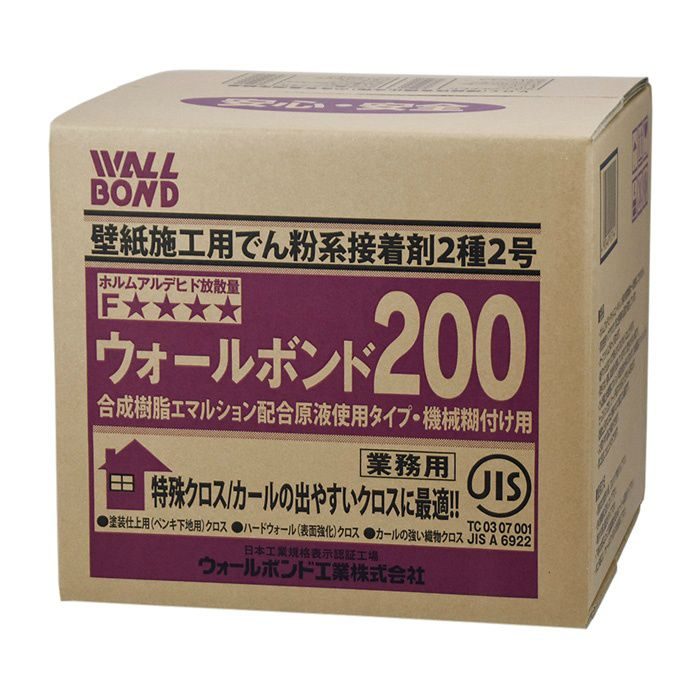ウォールボンド 0 6kg 3 特殊壁紙用機械糊付け接着剤 原液タイプ アウンワークス通販