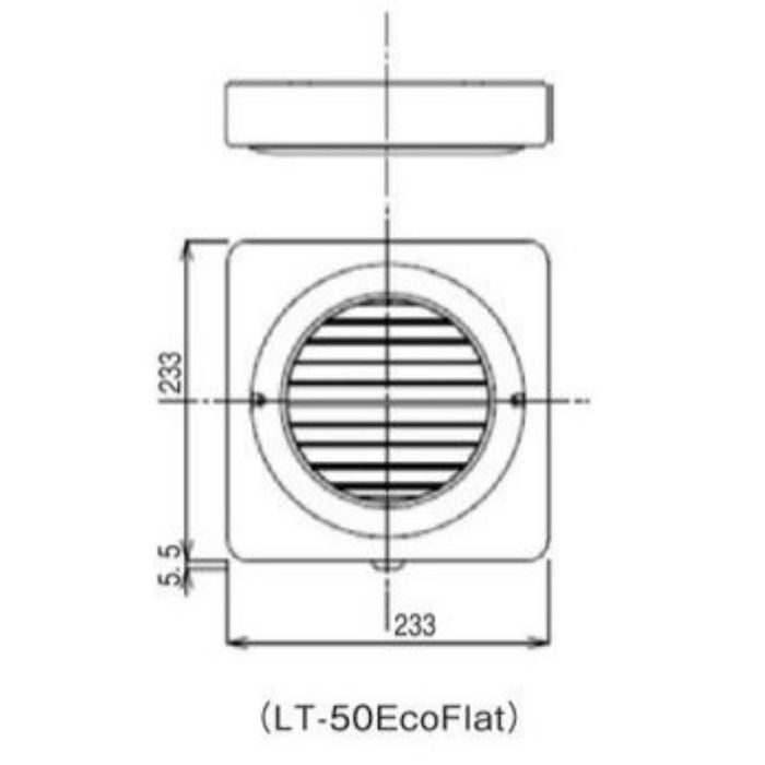 換気システム LT‐50EcoFlatB 黒 本体2台セット