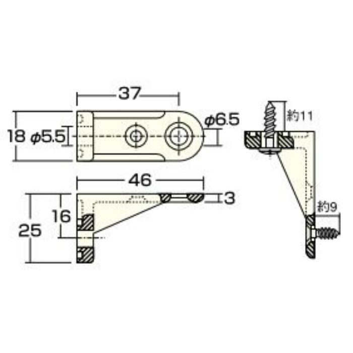 AP-1321W背板止め2個入りホワイト