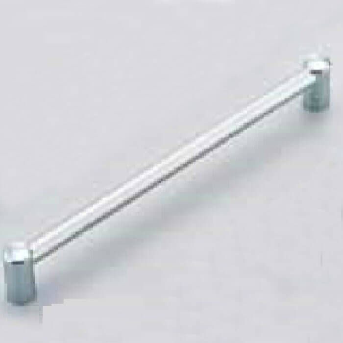 AP-433Cアルミパイプハンドル 丸座210mmシルバー
