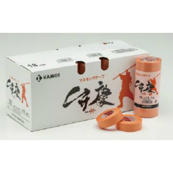 カモ井 弁慶 18mm マスキングテープ 1ケース 70巻入 カモ井加工