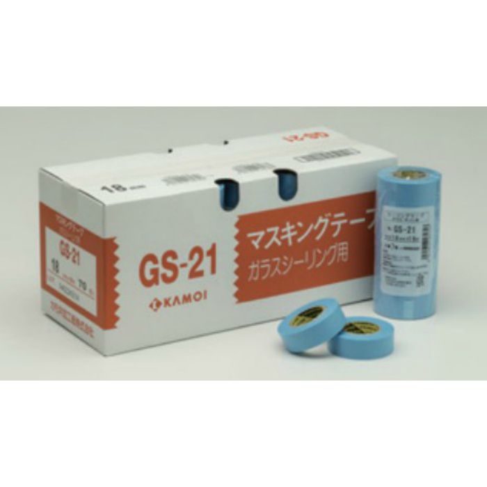 GS-21 マスキングテープ（ドラゴンシリーズ） ガラス・サッシ用 8巻入 15mm×18m