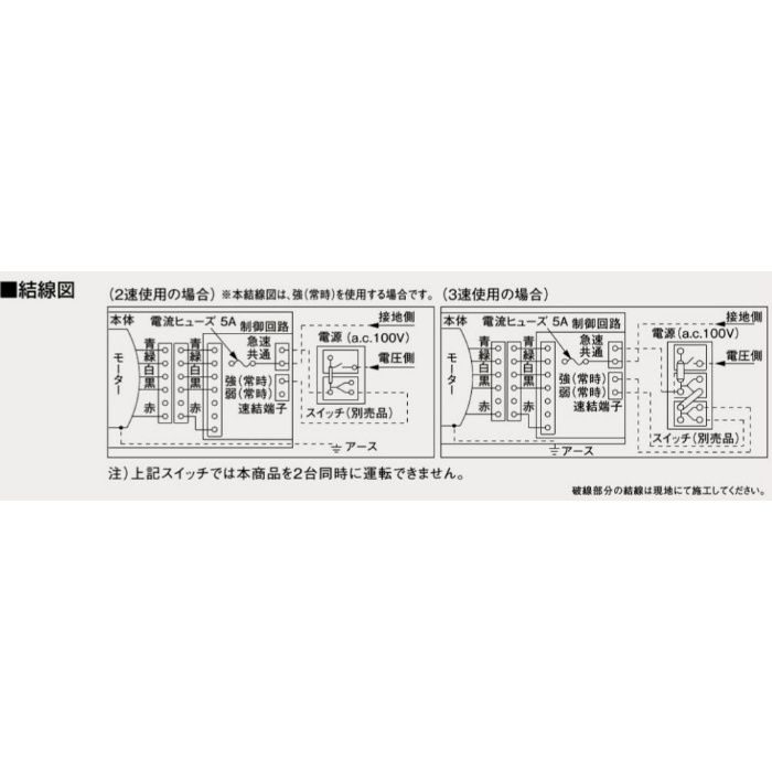 FY-32CDT7 天井埋込形換気扇 2～3室換気用 DCモーター低騒音形・3段速