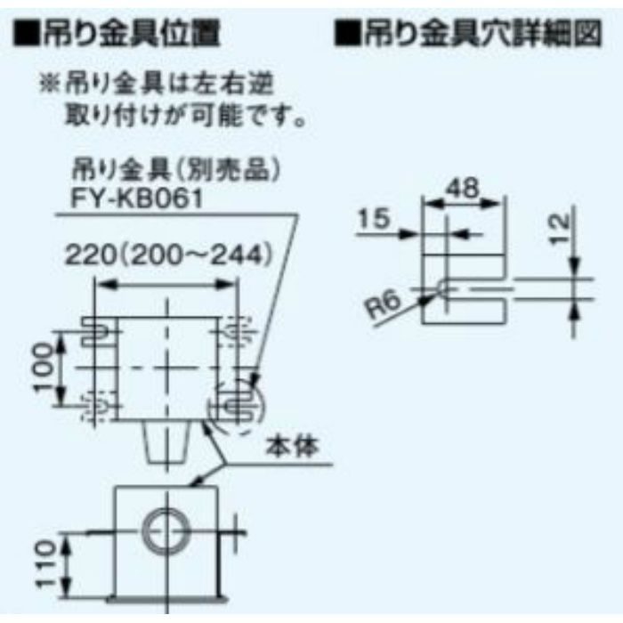 【破格】FY-17C8 天井埋込形換気扇 低騒音形（ルーバーセットタイプ） ２つ