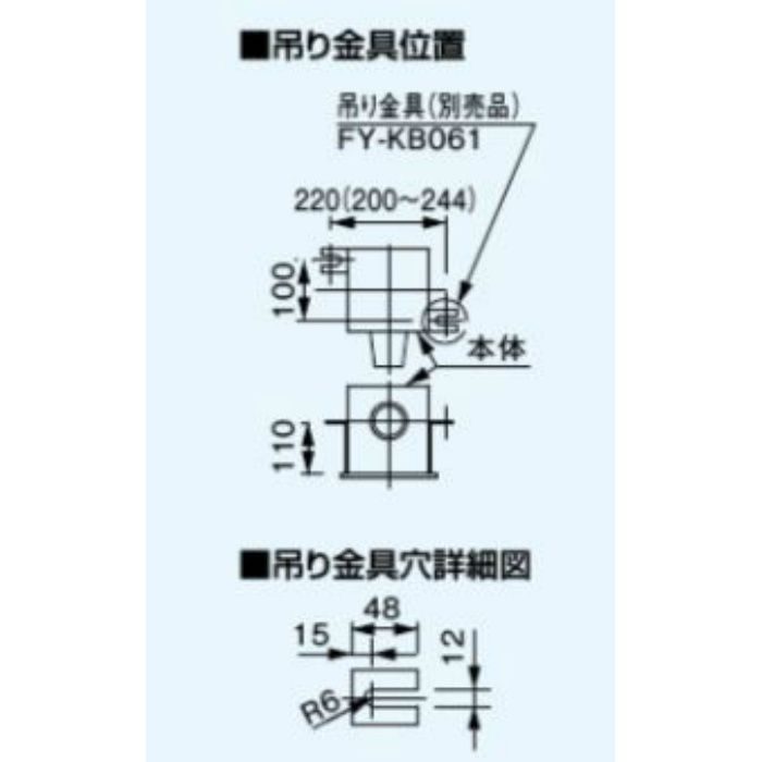 FY-17CFR8V 天井埋込形換気扇 低騒音・自動運転形 人感センサー付