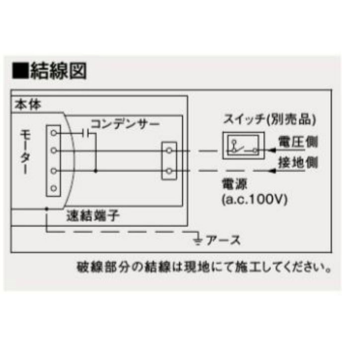 FY-24BG7/56 天井埋込形換気扇 低騒音・特大風量形200㎥／タイプ（本体