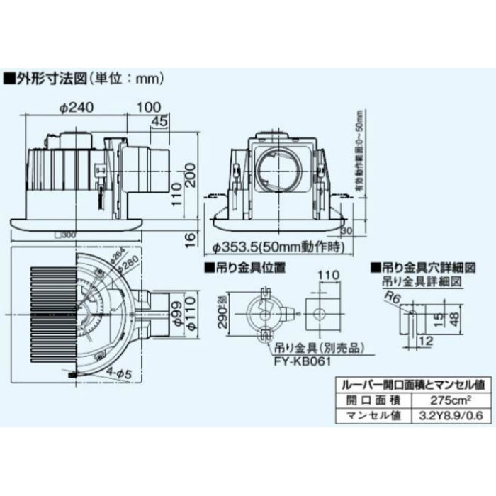 FY-25MK1 パナソニック 丸型天井埋込換気扇(低騒音形) JhQws5bpRp, 浴室、浴槽、洗面所 - aslanmoden.at