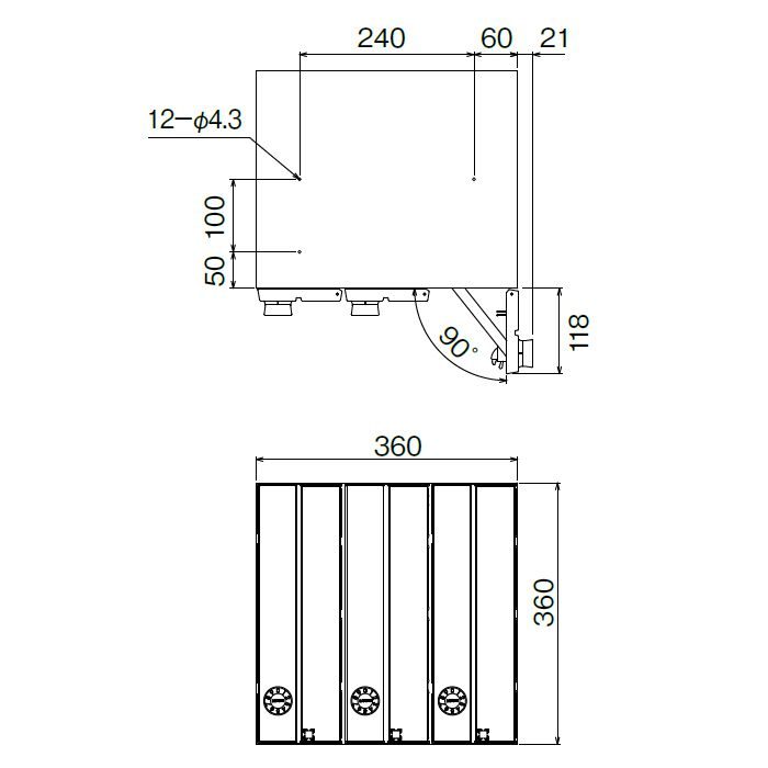 CSPTD 大型郵便物対応 集合郵便受ポステック 縦型前入れ前出し