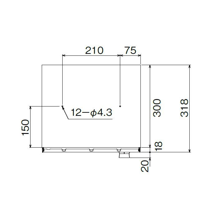 ダイケン ポスト 集合郵便受 前入れ前出し・3戸用・横型 CSP-131Y-3DK