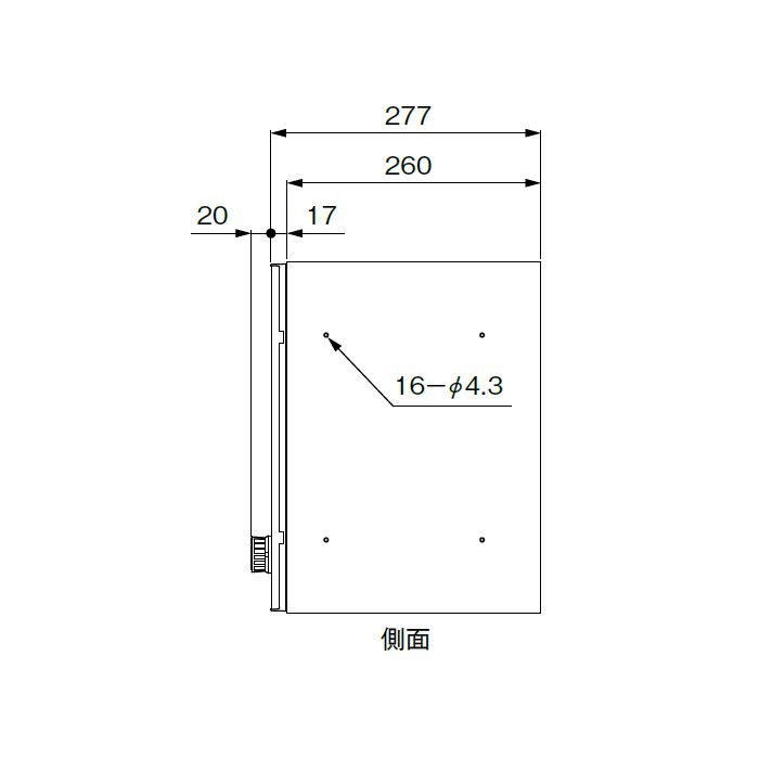 入荷待ち】CSP-121T-3D 集合郵便受ポステック・スリムタイプ 縦型前