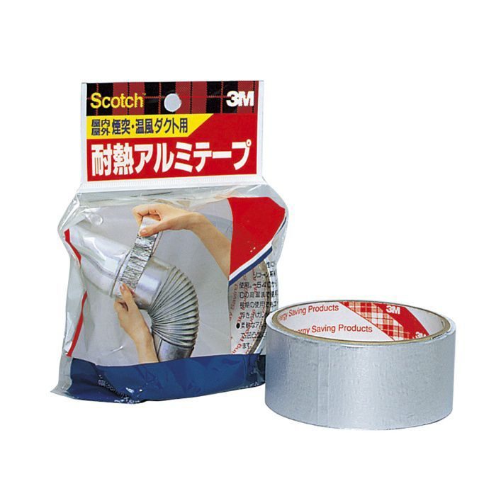 EN-05 スコッチ 耐熱アルミテープ 屋内・屋外の煙突・温風ダクト用 38mm×4.5m