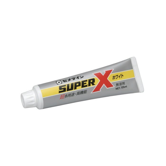 【入荷待ち】AX-039 接着剤 超多用途 弾性接着剤 スーパーX 135ml ホワイト