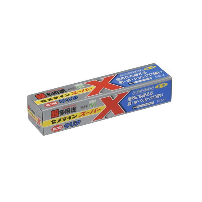 AX-041 接着剤 超多用途 弾性接着剤 スーパーX 135ml クリア