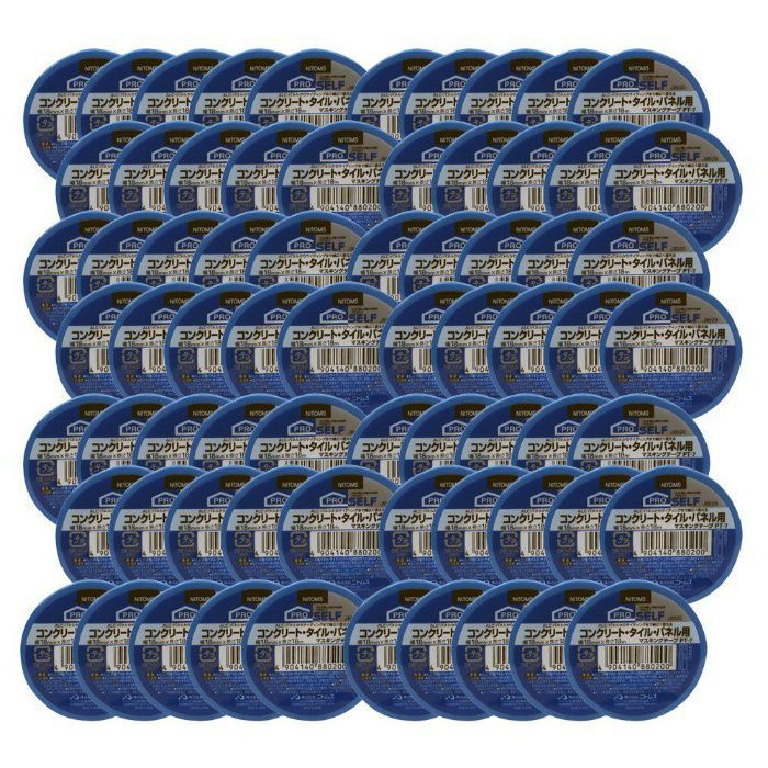 J8020 コンクリート・タイル・パネル用 マスキングテープ PT-7 0.09mm×18mm×18m 70巻入 青
