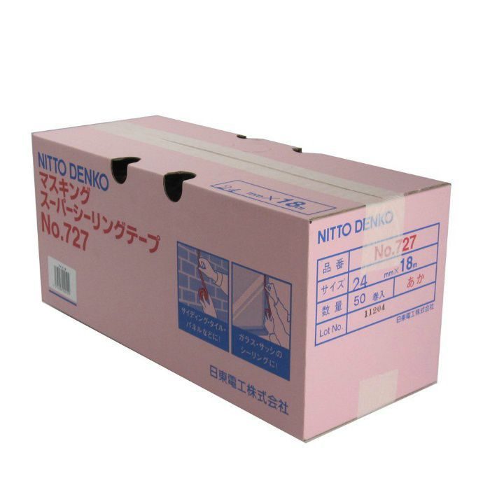 No.727 スーパーシーリング マスキングテープ 24mm×18m 5巻入×10パック