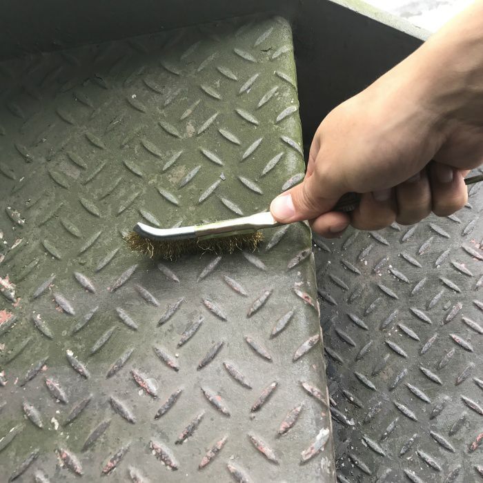チャンネルブラシ 真鍮 J型