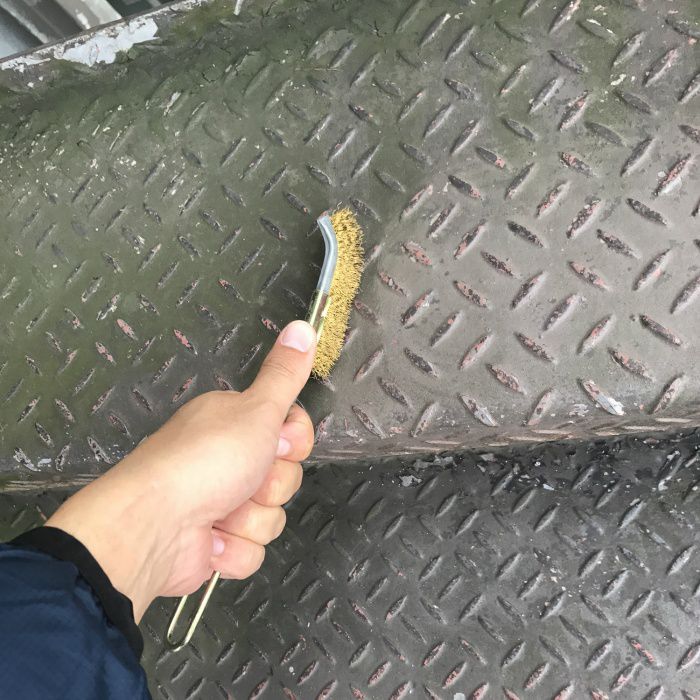 チャンネルブラシ 真鍮 J型