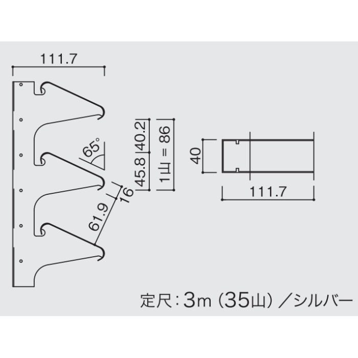 EL-5 フレクサラム 84R 中・高層用強化ストリンガー シルバー