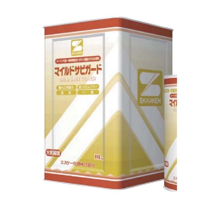マイルドサビガード さび止め塗料 ターペン可溶一液特殊変性エポキシ樹脂さび止め塗料 16kg クロ 艶有り