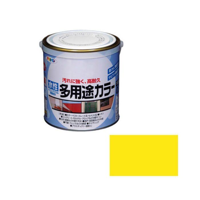 461056 水性多用途カラー 0.7L 黄色 ツヤあり