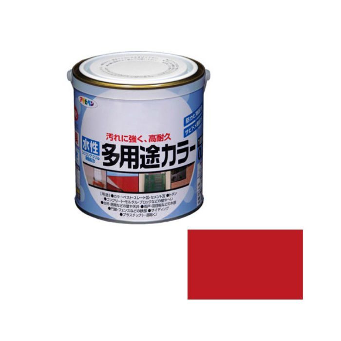 461025 水性多用途カラー 0.7L 赤 ツヤあり