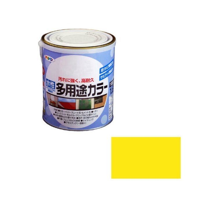 461643 水性多用途カラー 1.6L 黄色 ツヤあり