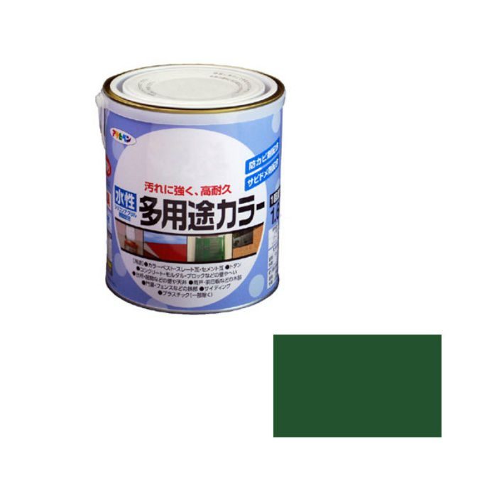 461674 水性多用途カラー 1.6L 緑 ツヤあり
