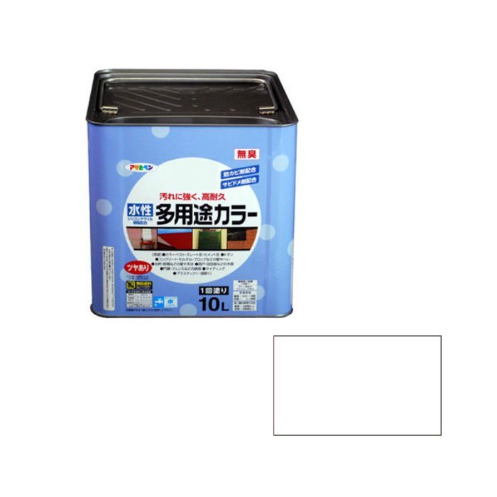 461810 水性多用途カラー 10L 白 ツヤあり