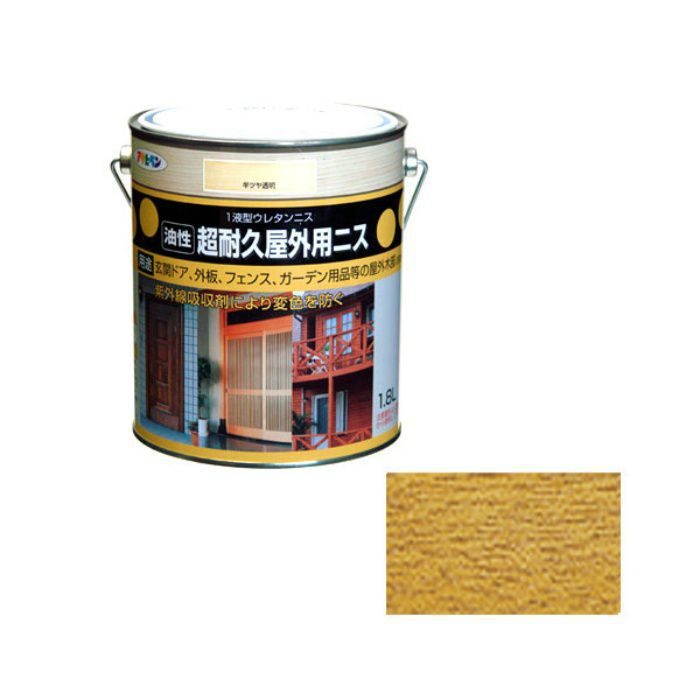 521644 超耐久屋外用ニス 1.8L 半ツヤ透明