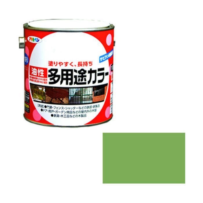 536846 油性多用途カラー 0.7L 若草色 ツヤあり