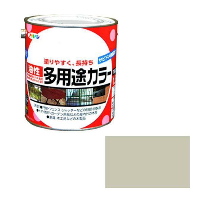 537331 油性多用途カラー 1.6L ソフトグレー ツヤあり